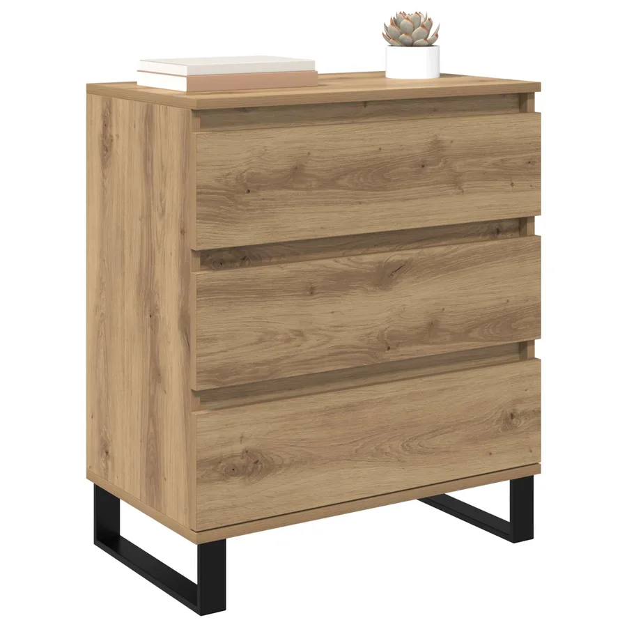 Buffet Chêne artisanal 60 x 35 x 70 cm Bois d'ingénierie - 2