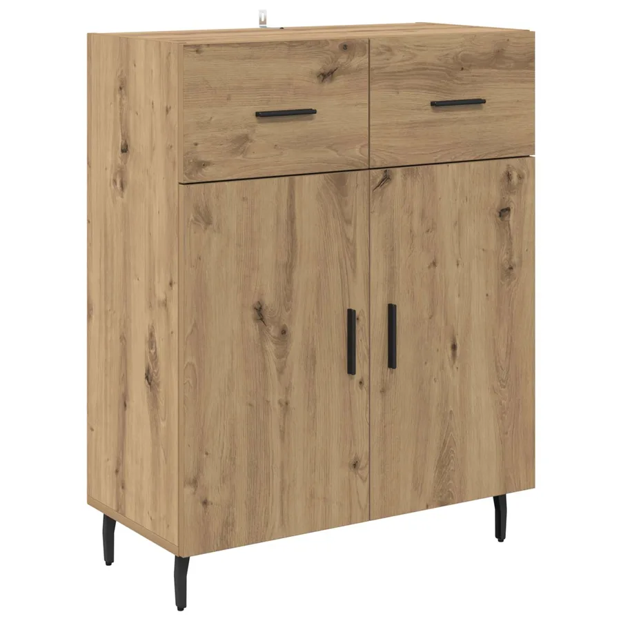 Buffet Chêne artisanal 69,5 x 34 x 90 cm Bois d'ingénierie - 2