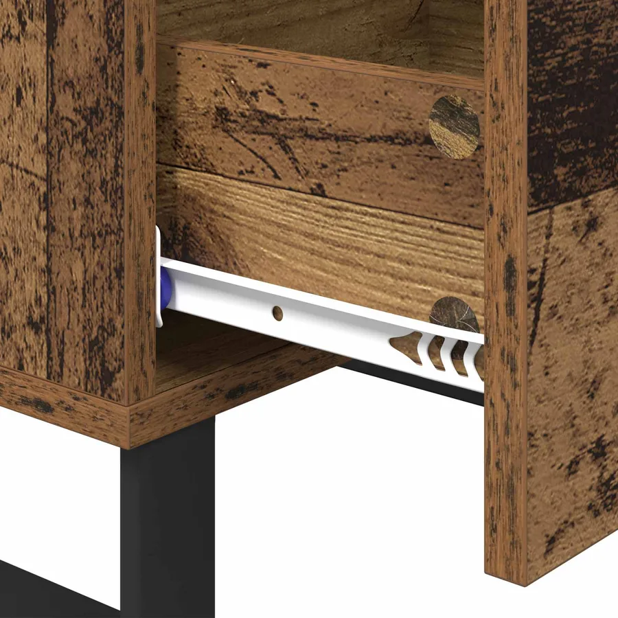 Cabinet de chevet Bois Ancien 40 x 40 x 66 cm Bois d'ingénierie - 9
