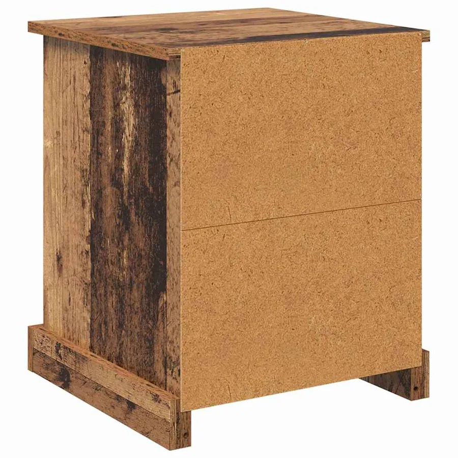 Cabinet de chevet 2 pcs Bois ancien 39 x 39 x 47.5 cm - 9