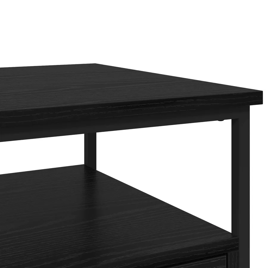 Cabinet de chevet avec tiroir 2 pcs Chêne noir 40 x 42 x 56 cm - 11