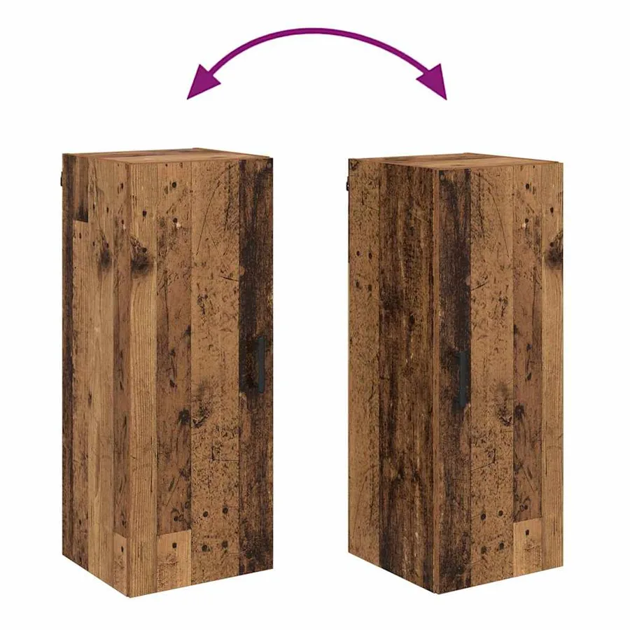 Meuble mural Bois Ancien 34,5 x 34 x 90 cm Bois d'ingénierie - 8