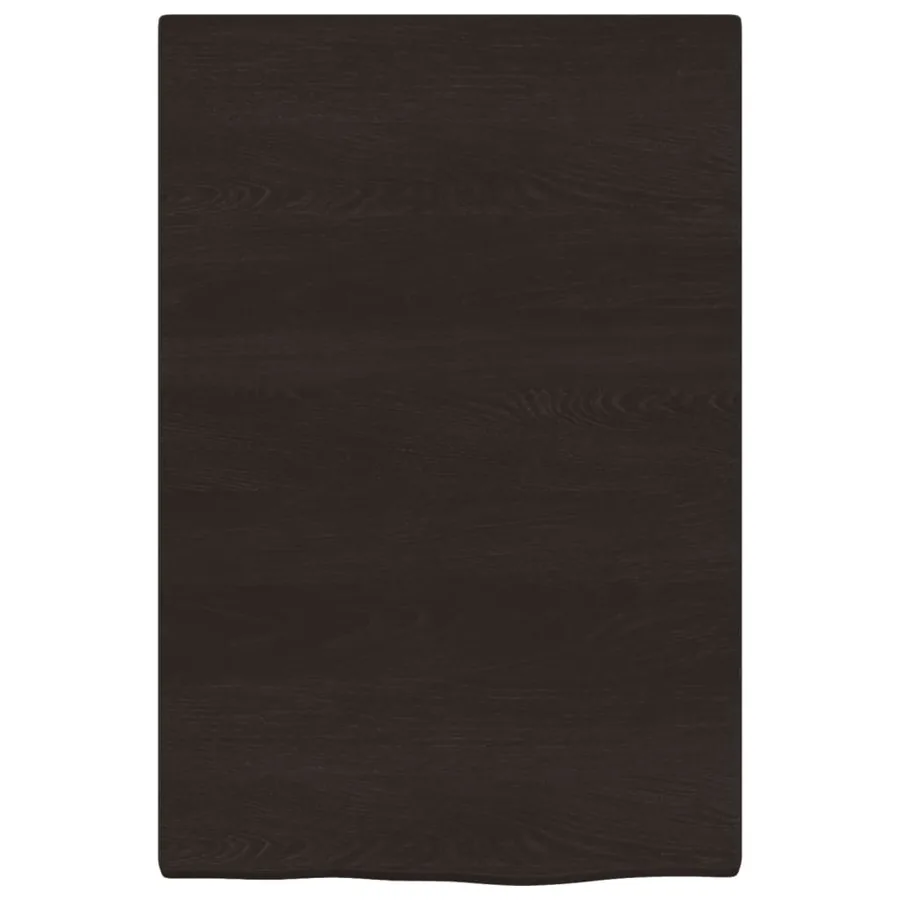 Étagère murale marron foncé 40x60x2 cm bois chêne massif traité - 4