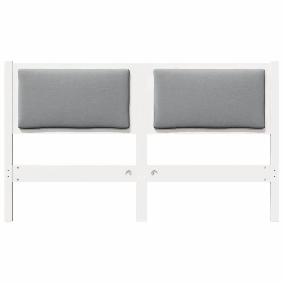 Tête de lit Autre Blanc 140 cm Bois massif en pin - 4