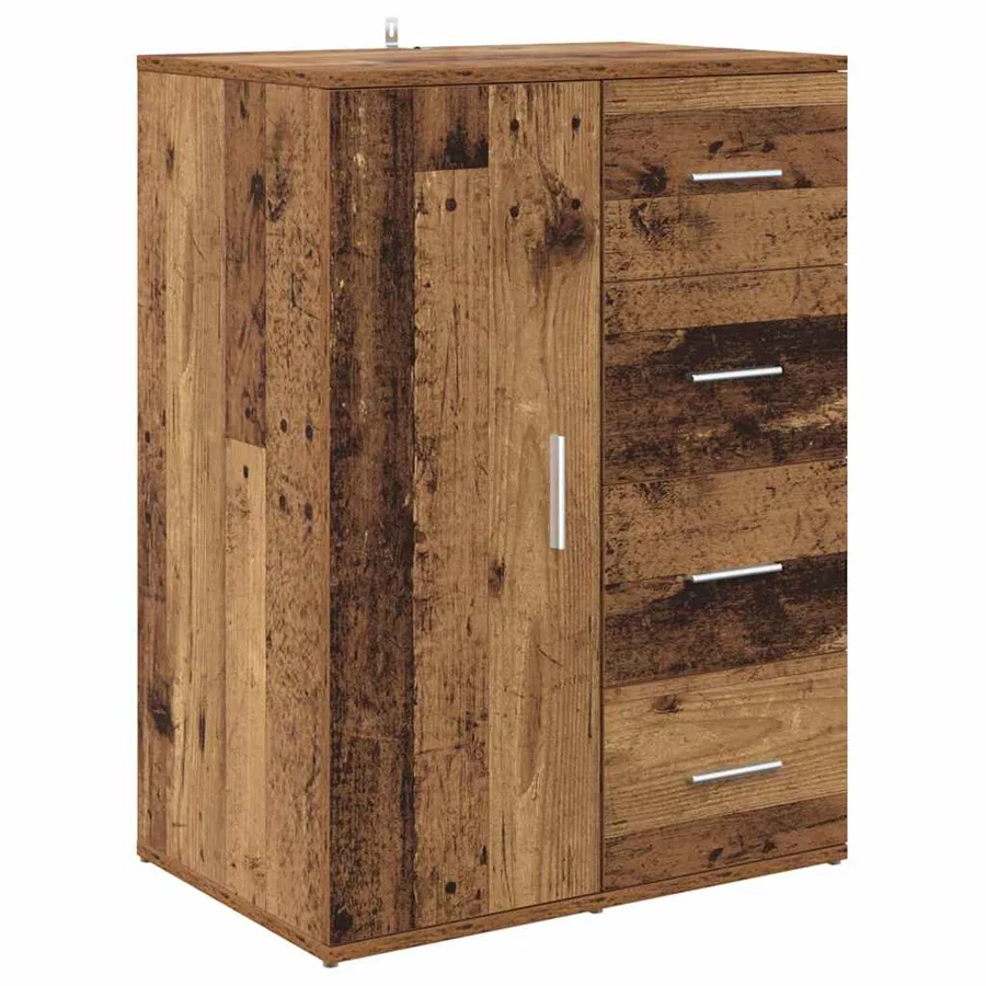 Buffets avec tiroir Corona 2 pcs Bois Ancien 59 x 39 x 80 cm - 7