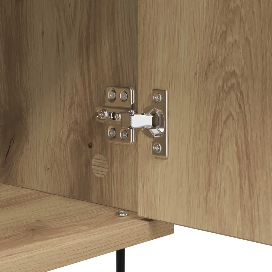 Buffet chêne artisanal 35 x 40 x 70 cm Bois d'ingénierie - 9