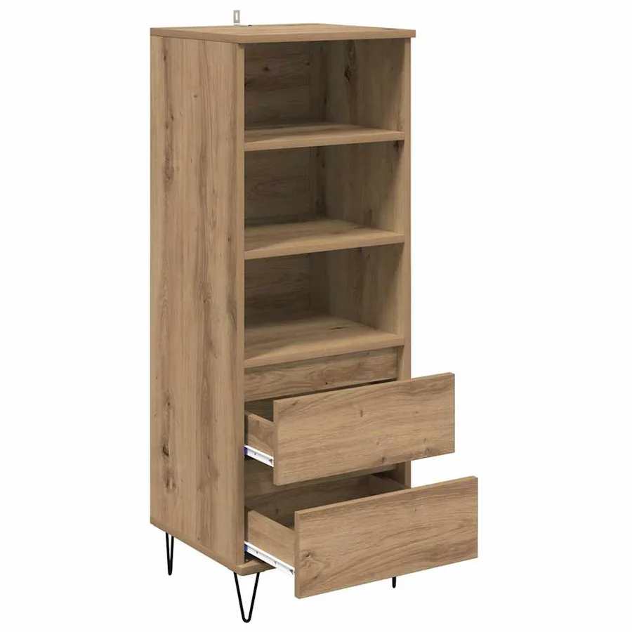 Haut Armoire Chêne artisanal 40 x 36 x 110 cm Bois d'ingénierie - 5