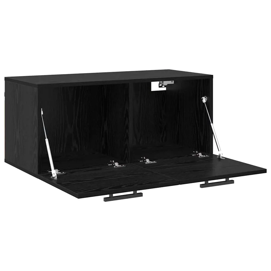 Meuble mural Chêne noir 80 x 36.5 x 35 cm Bois d'ingénierie - 5