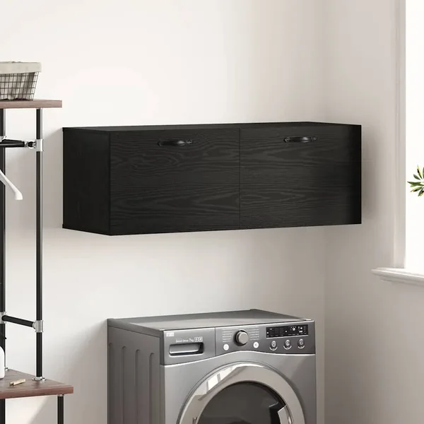 Armoire Murale Chêne noir 100 x 36,5 x 35 cm Bois d'ingénierie