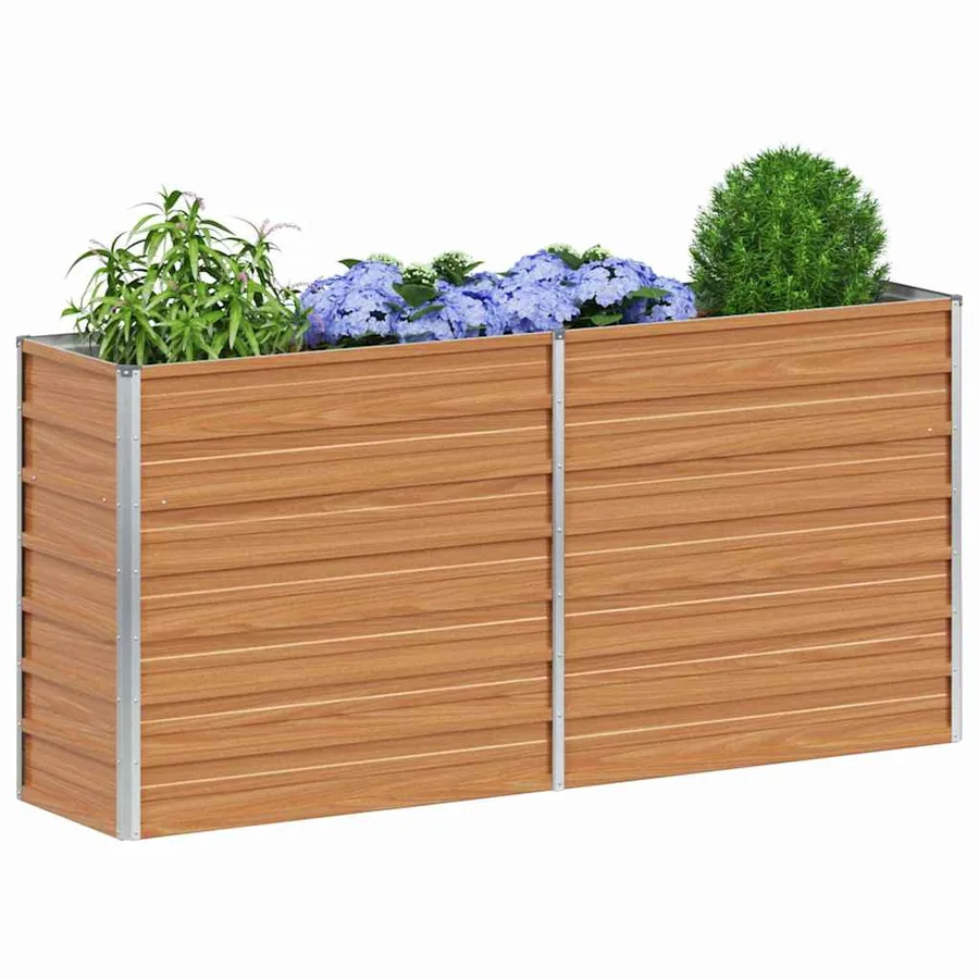 Jardinière surélevée Marron Clair 160 x 40 x 77 cm - 3