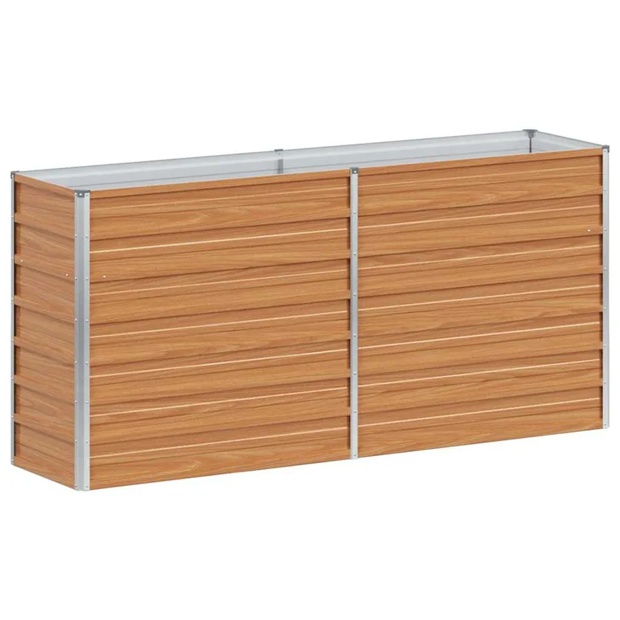 Jardinière surélevée Marron Clair 160 x 40 x 77 cm - 7