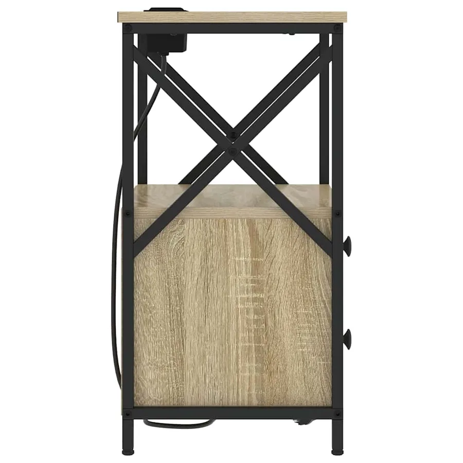 Cabinet de chevet avec tiroir Chêne Sonoma 40 x 31 x 60 cm - 7