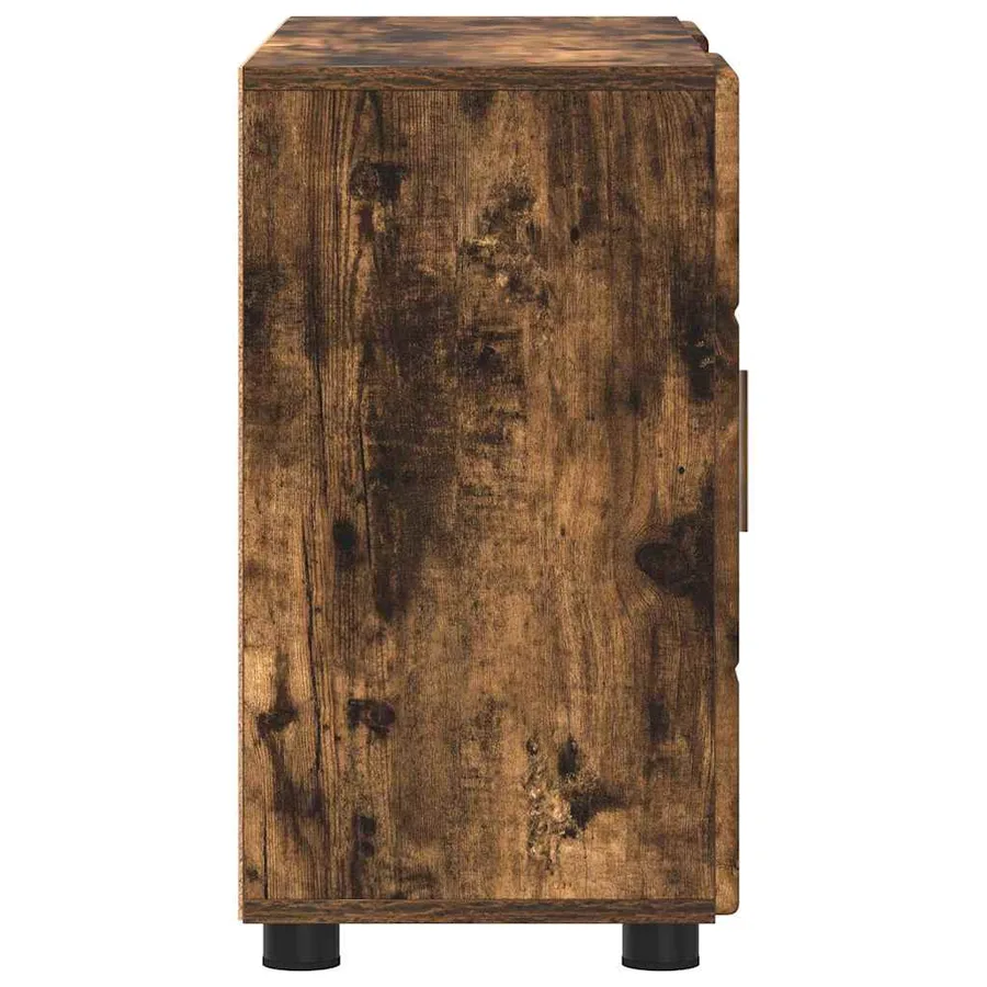 Buffet avec étagère FLORIN Chêne fumé 88,5 x 30,5 x 55,5 cm - 7