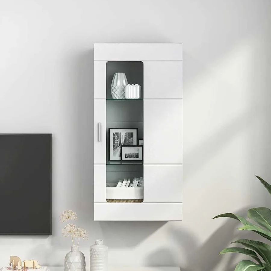 Cabinet en Bois Blanc 50 x 29 x 100 cm Bois d'ingénierie - 4