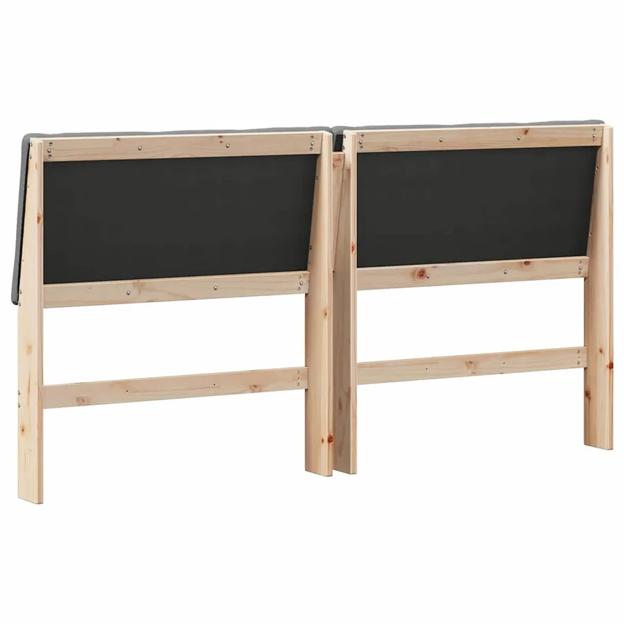 Tête de lit capitonnée Gris foncé 180 cm Pin massif - 6