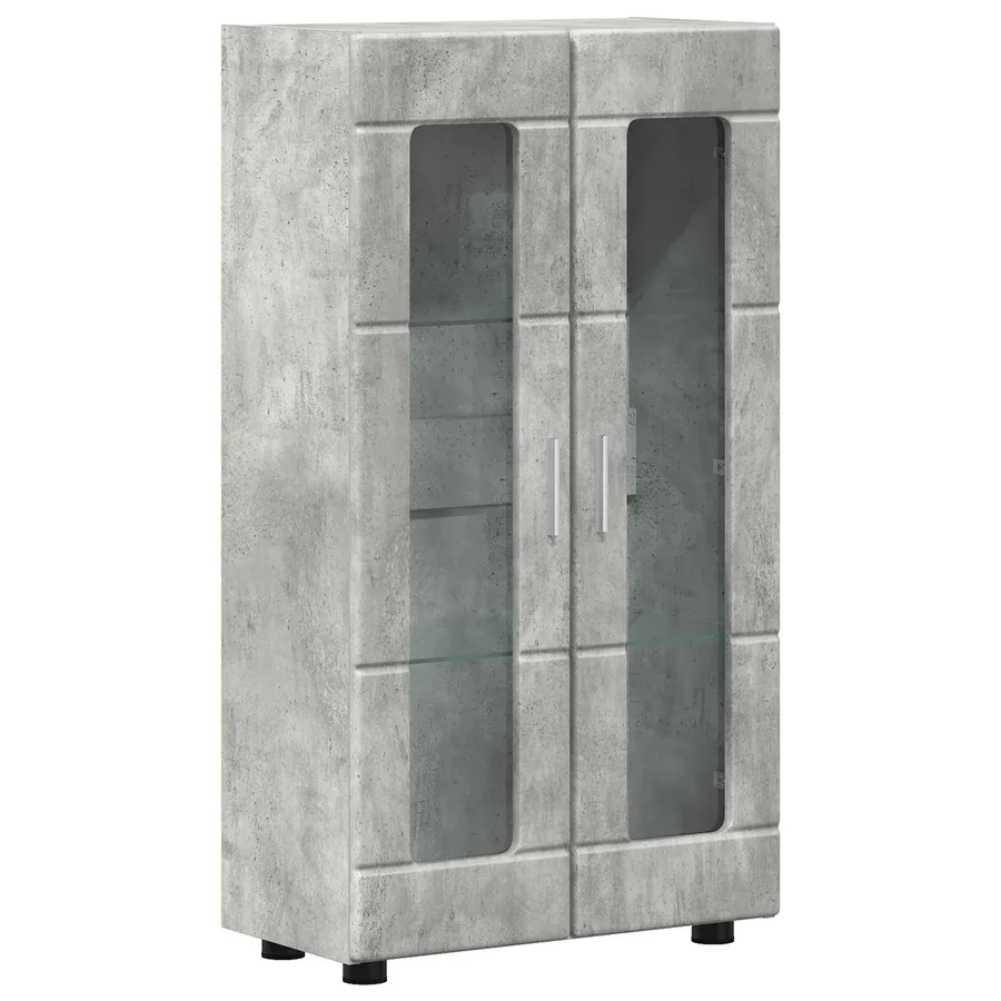 Buffet FLORIN Gris béton 55,5 x 29 x 100 cm Bois d'ingénierie - 2