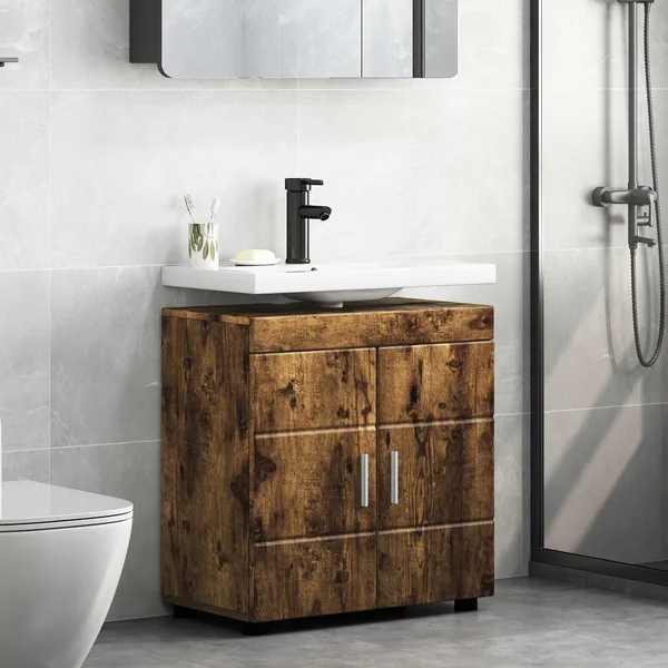 Ensemble d'armoire de salle de bain TULUM Chêne fumé