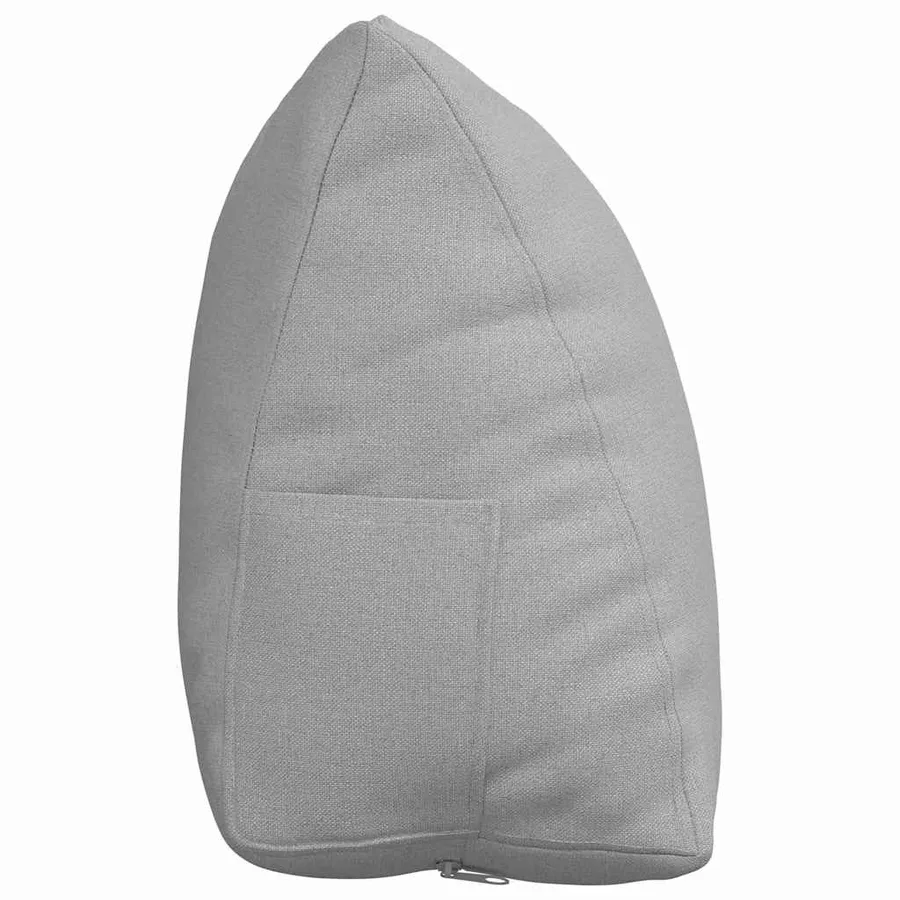 Coussin de Dos Gris nuage 45 x 20 x 35 cm tissu - 7