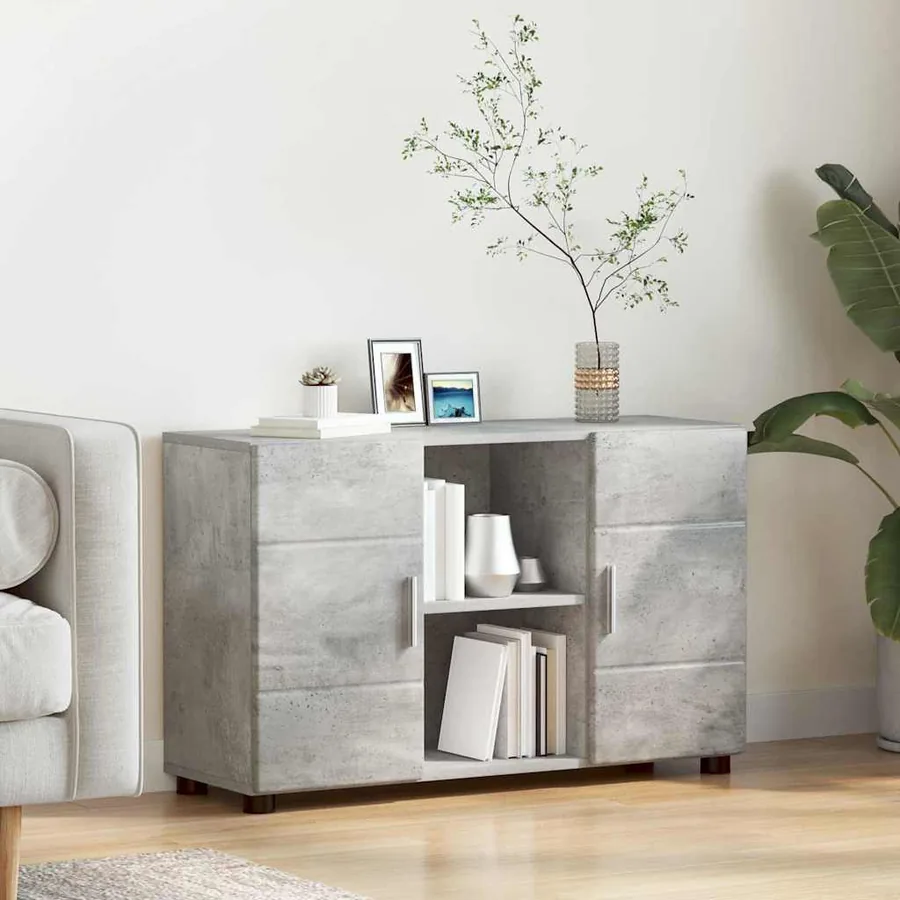 Buffet FLORIN 88,5 x 30,5 x 55,5 cm Gris béton