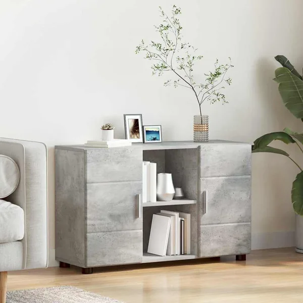 Buffet FLORIN 88,5 x 30,5 x 55,5 cm Gris béton