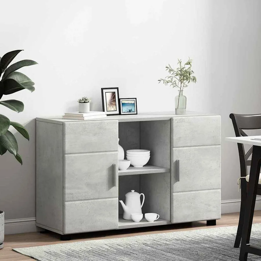 Buffet FLORIN 88,5 x 30,5 x 55,5 cm Gris béton - 4