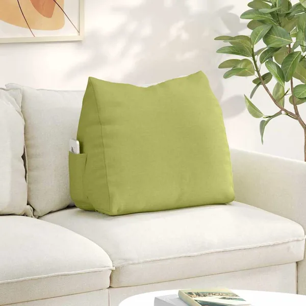 Coussin de Dos Vert clair 60 x 20 x 50 cm tissu