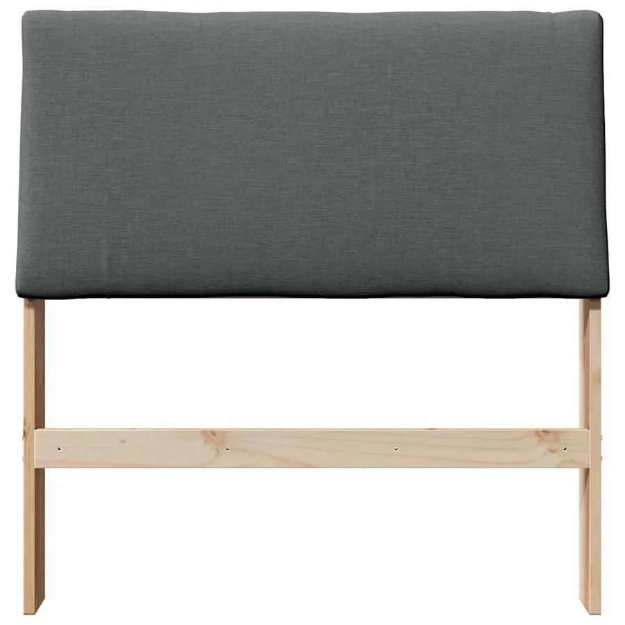 Tête de lit capitonnée Gris foncé 100 cm Pin massif - 4