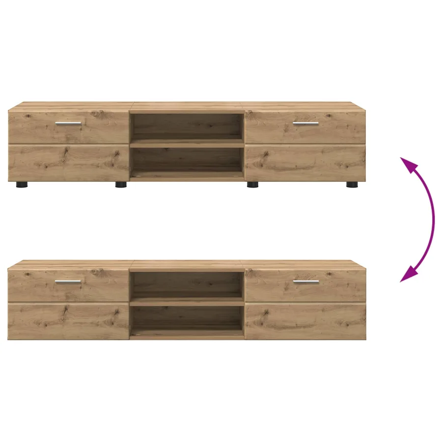 Cabinet en Bois 150 x 39 x 30 cm Chêne artisanal - 11