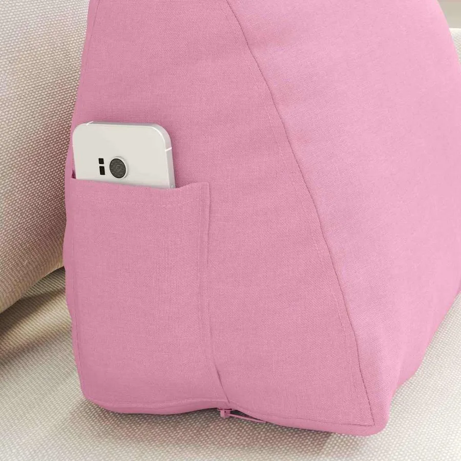 Coussin de Dos Rose 45 x 20 x 35 cm tissu - 5