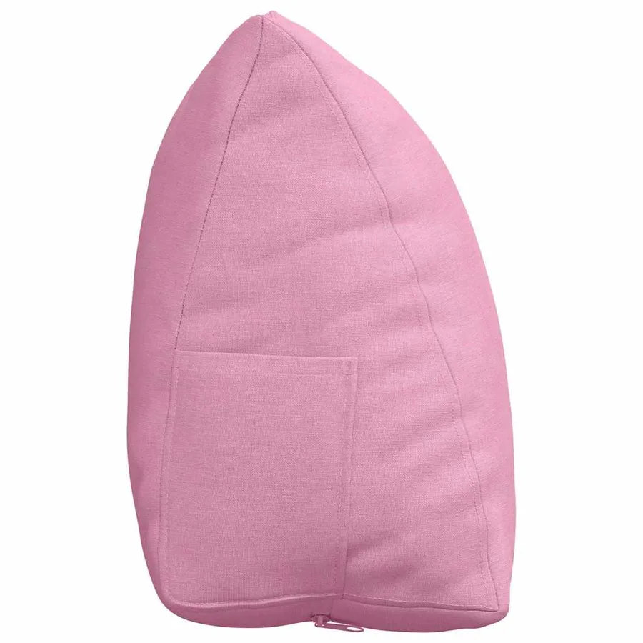 Coussin de Dos Rose 45 x 20 x 35 cm tissu - 7