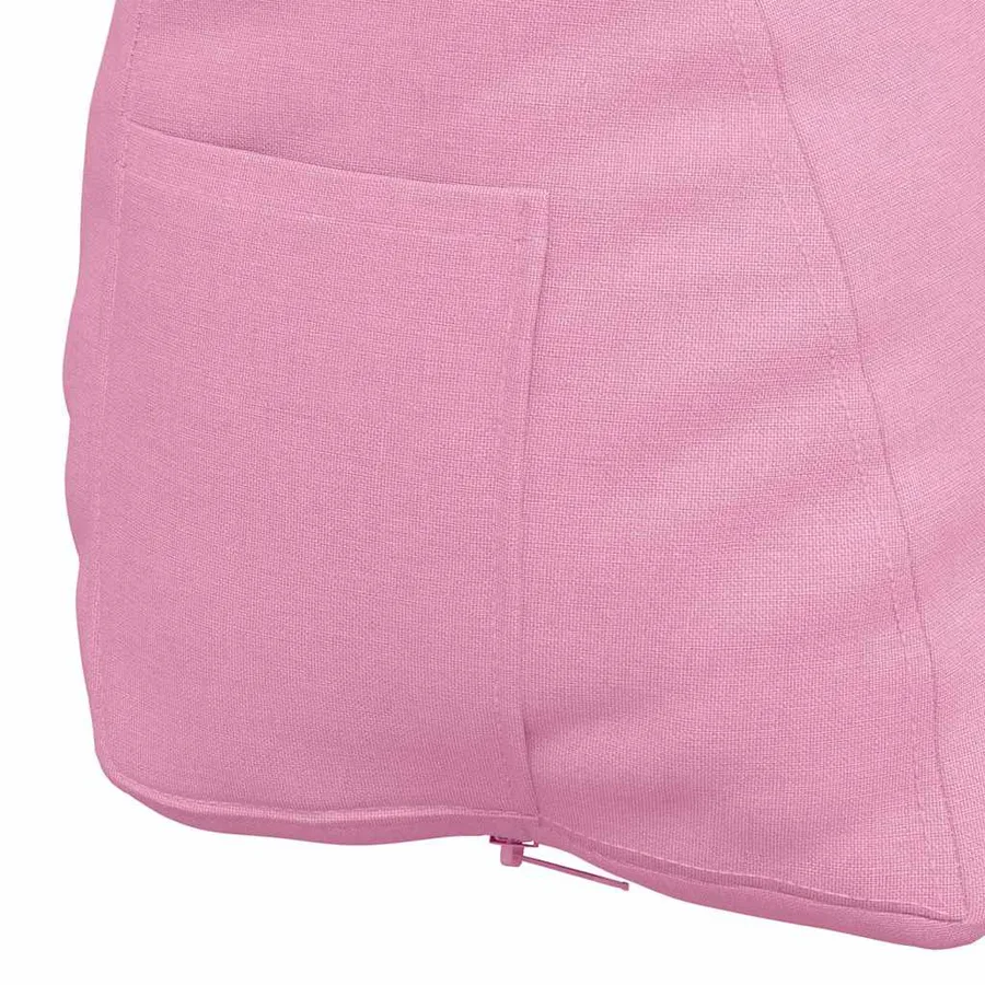 Coussin de Dos Rose 45 x 20 x 35 cm tissu - 9