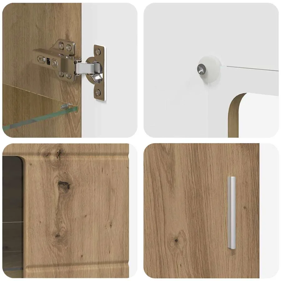 Ensemble meuble TV FLORIN 3 pcs Chêne artisanal - 11