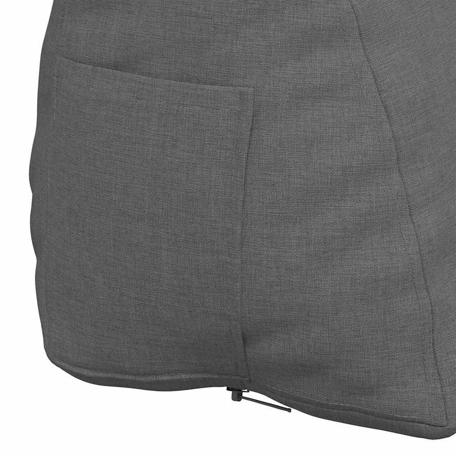 Coussin de Dos Gris foncé 45 x 20 x 35 cm tissu - 9