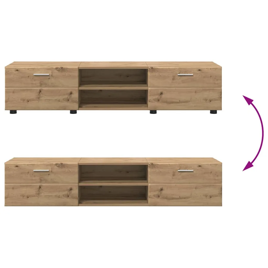 Ensemble meuble TV FLORIN 3 pcs Chêne artisanal - 15