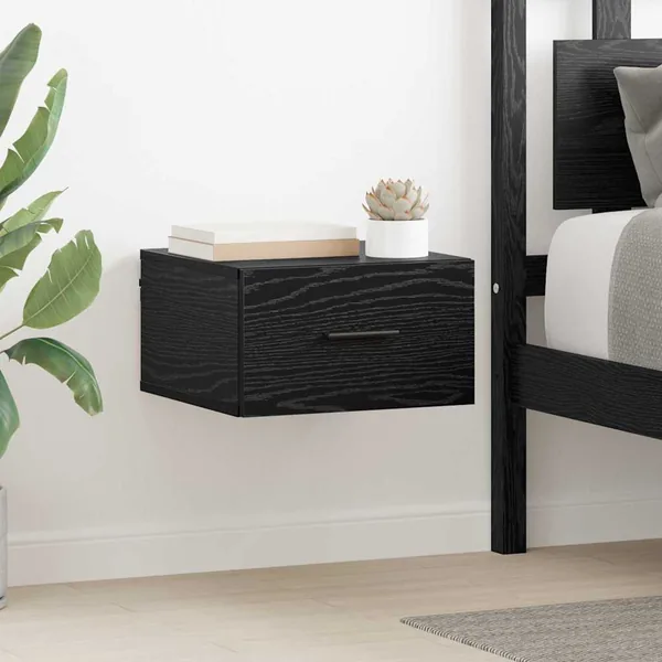 Cabinet de chevet Chêne noir 35 x 35 x 20 cm Bois d'ingénierie