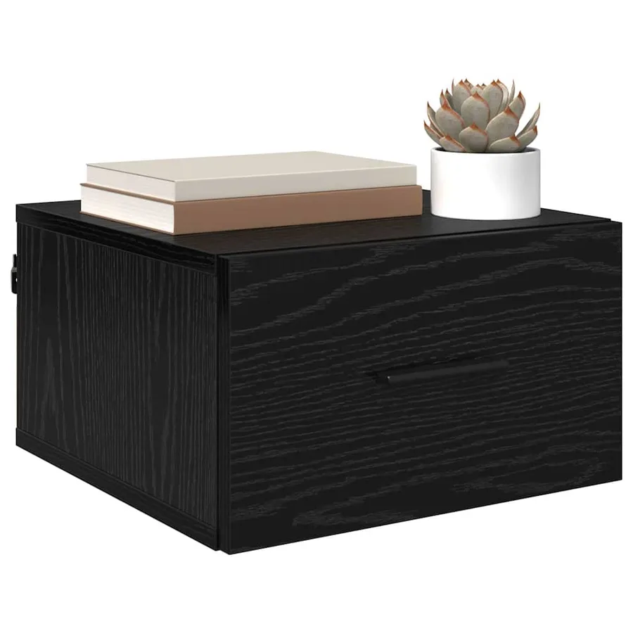 Cabinet de chevet Chêne noir 35 x 35 x 20 cm Bois d'ingénierie - 3