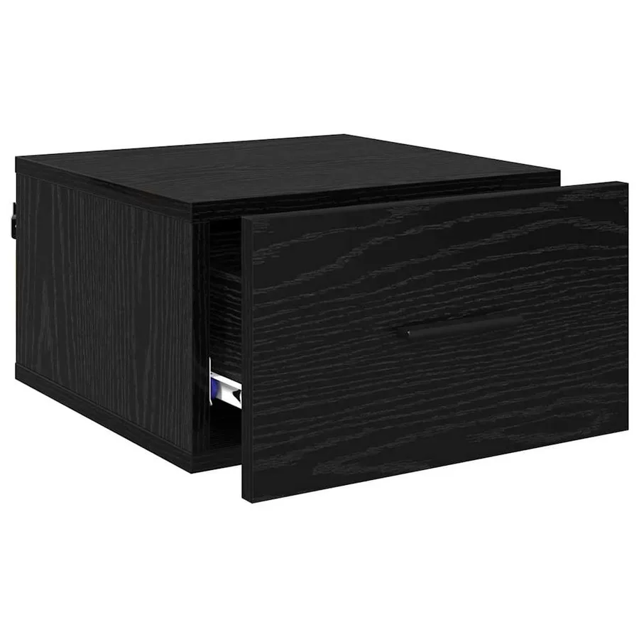 Cabinet de chevet Chêne noir 35 x 35 x 20 cm Bois d'ingénierie - 5