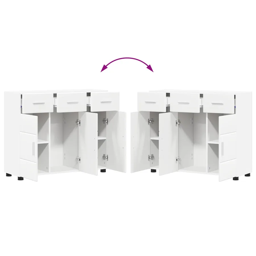 Buffet FLORIN Blanc 88,5 x 30,5 x 73 cm Bois d'ingénierie - 11
