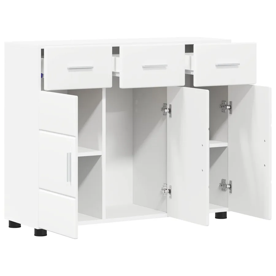 Buffet FLORIN Blanc 88,5 x 30,5 x 73 cm Bois d'ingénierie - 5
