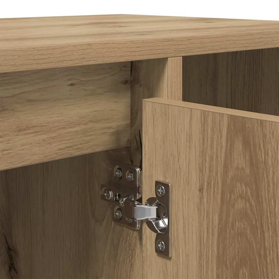 Meuble TV 100 x 35 x 55 cm Chêne artisanal Bois d'ingénierie - 9