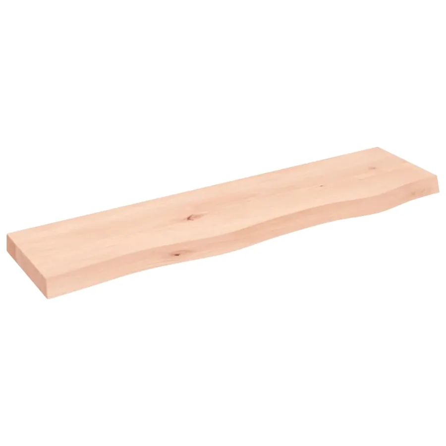 Étagère murale 80x20x4 cm bois de chêne massif non traité - 2