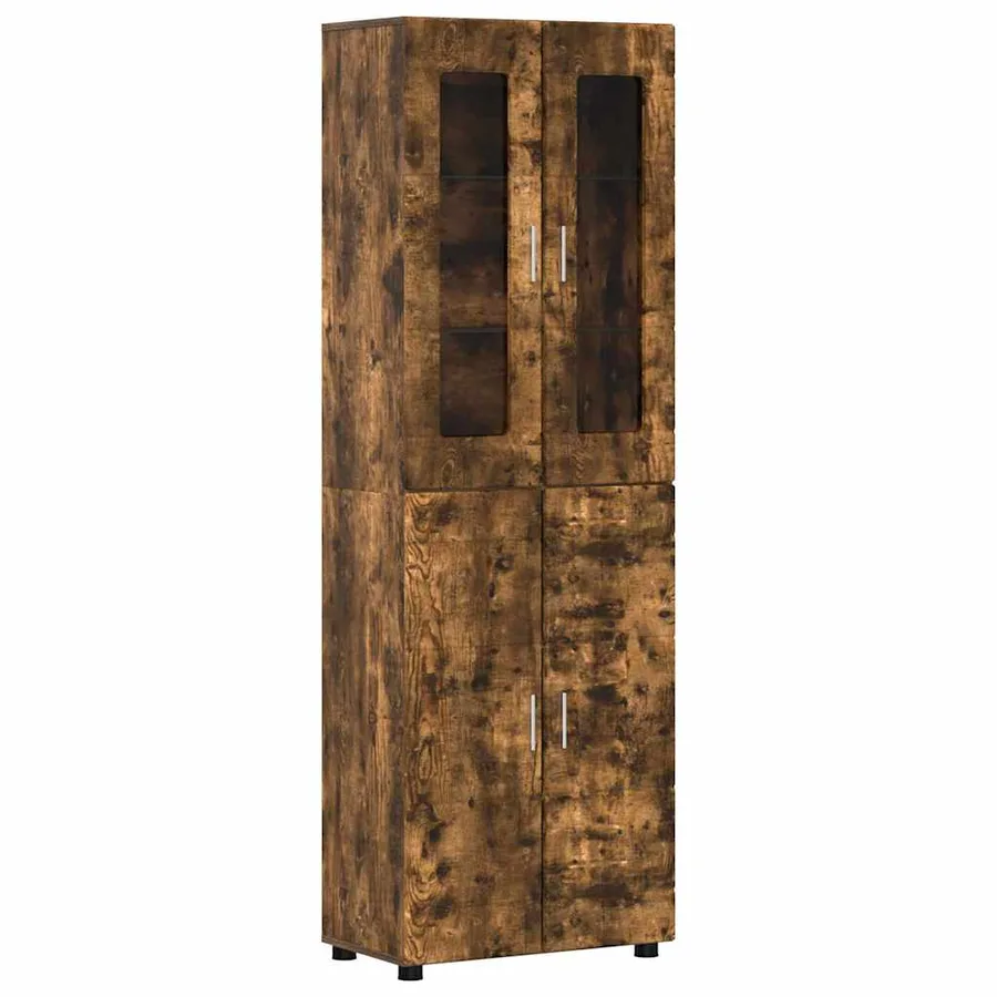 Ensemble meuble TV FLORIN 3 pcs Chêne fumé Bois d'ingénierie - 7