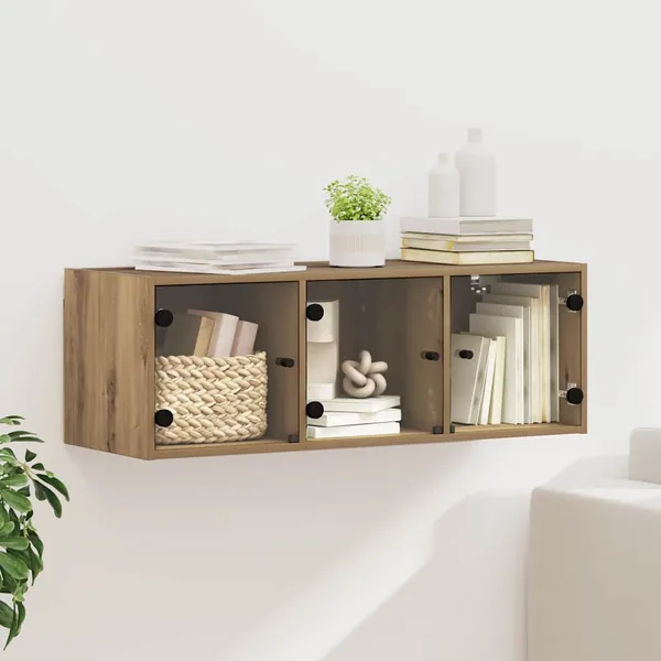 Meuble mural 102 x 37 x 35 cm Bois d'ingénierie Chêne artisanal