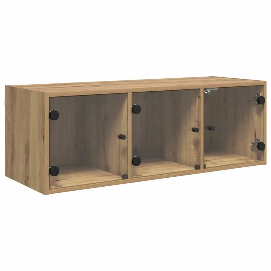 Meuble mural 102 x 37 x 35 cm Bois d'ingénierie Chêne artisanal - 2