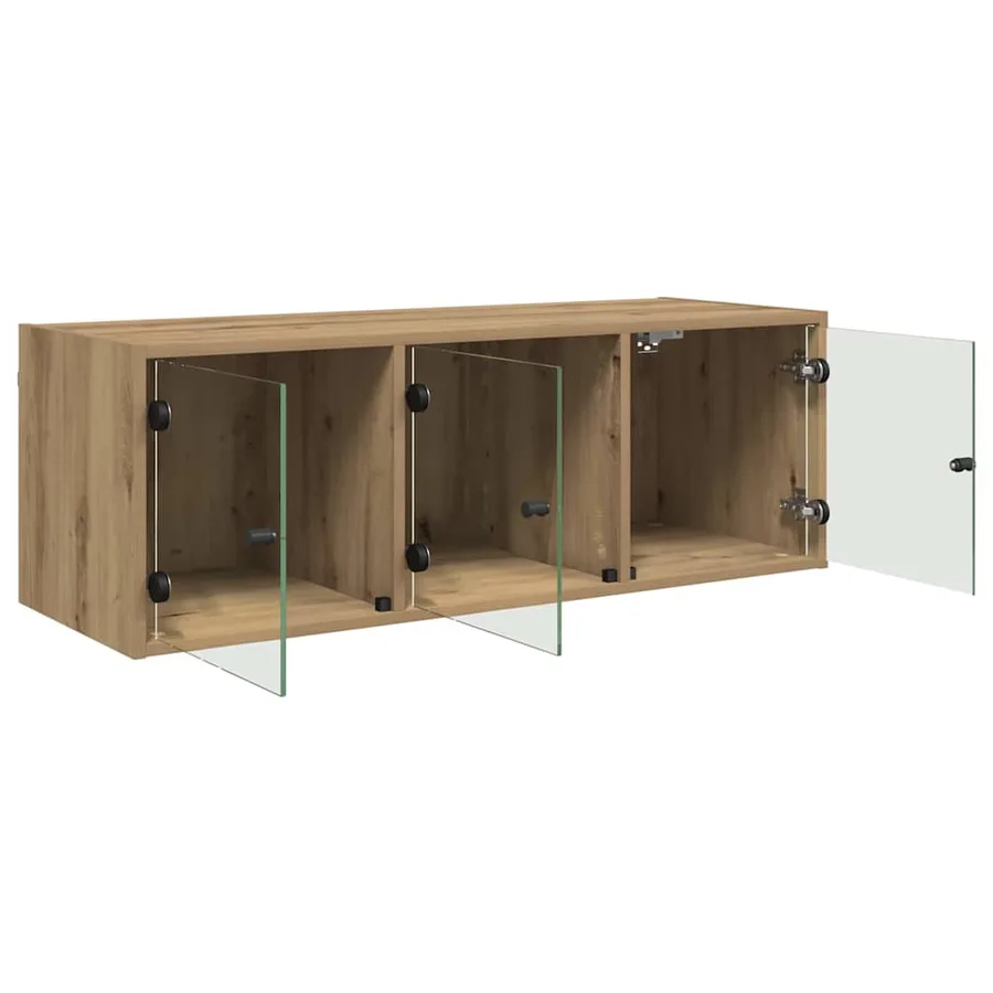 Meuble mural 102 x 37 x 35 cm Bois d'ingénierie Chêne artisanal - 5