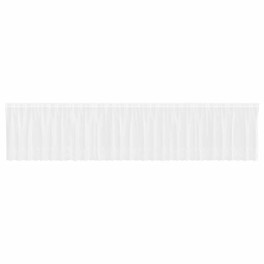 Rideau en Dentelle Floral Blanc 140 x 750 cm Polyester - 2