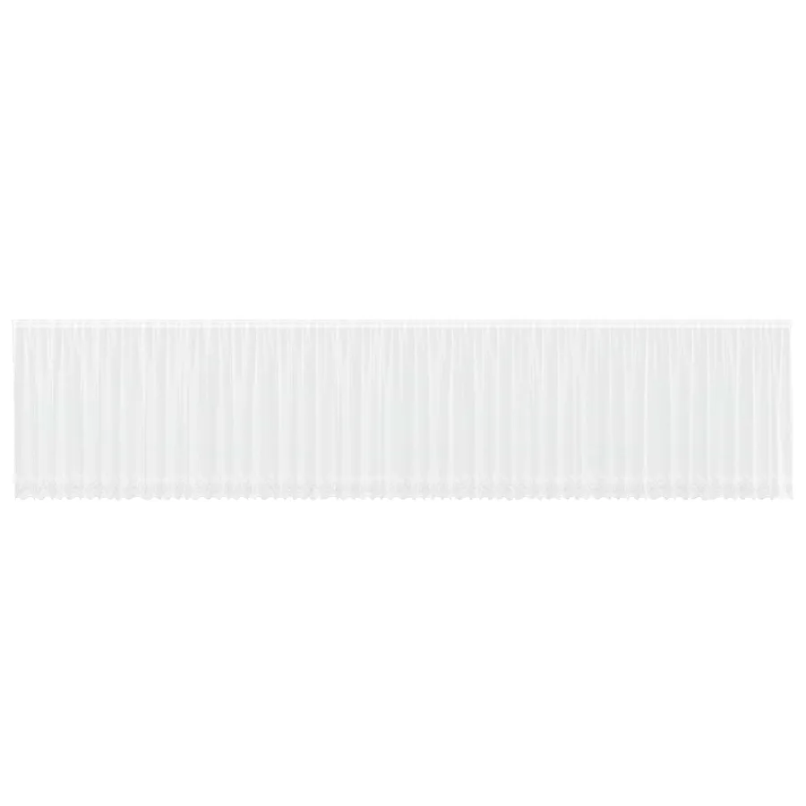 Rideau en Dentelle Floral Blanc 160 x 1200 cm Polyester - 2