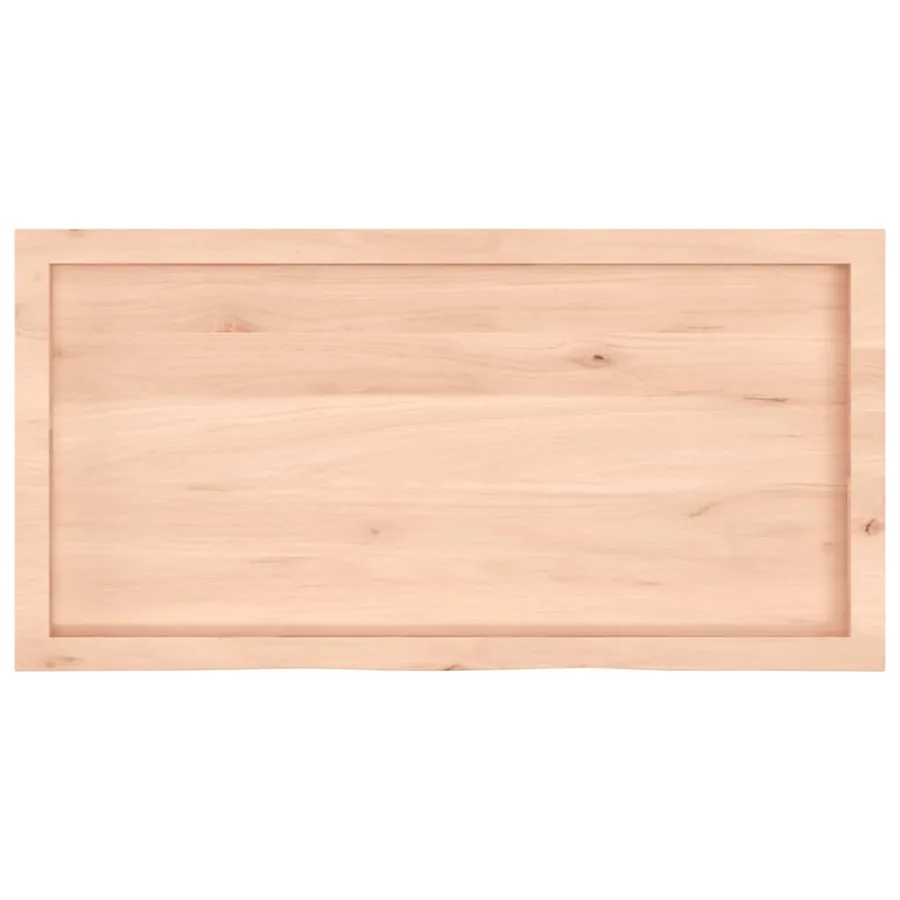 Étagère murale 100x50x(2-6) cm bois de chêne massif non traité - 5