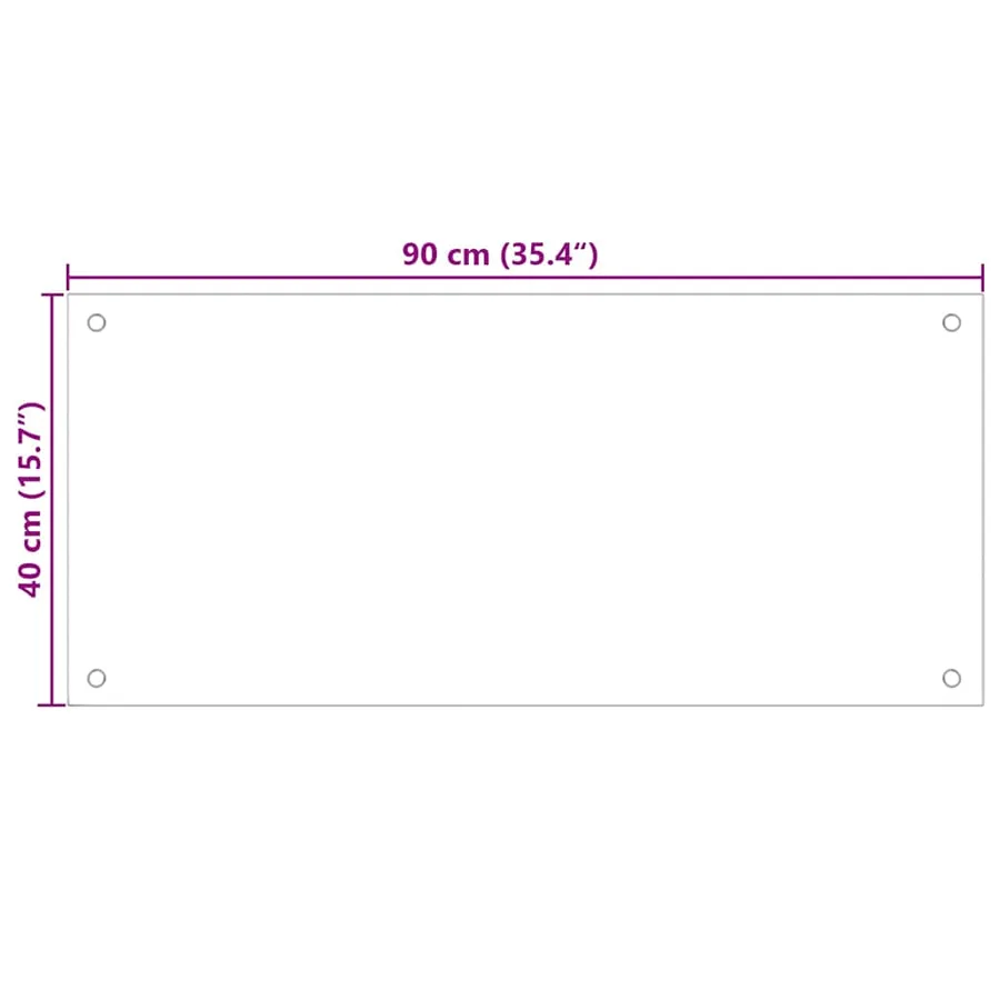 Crédence de cuisine 2 pcs Noir 90 x 40 cm verre trempé - 8