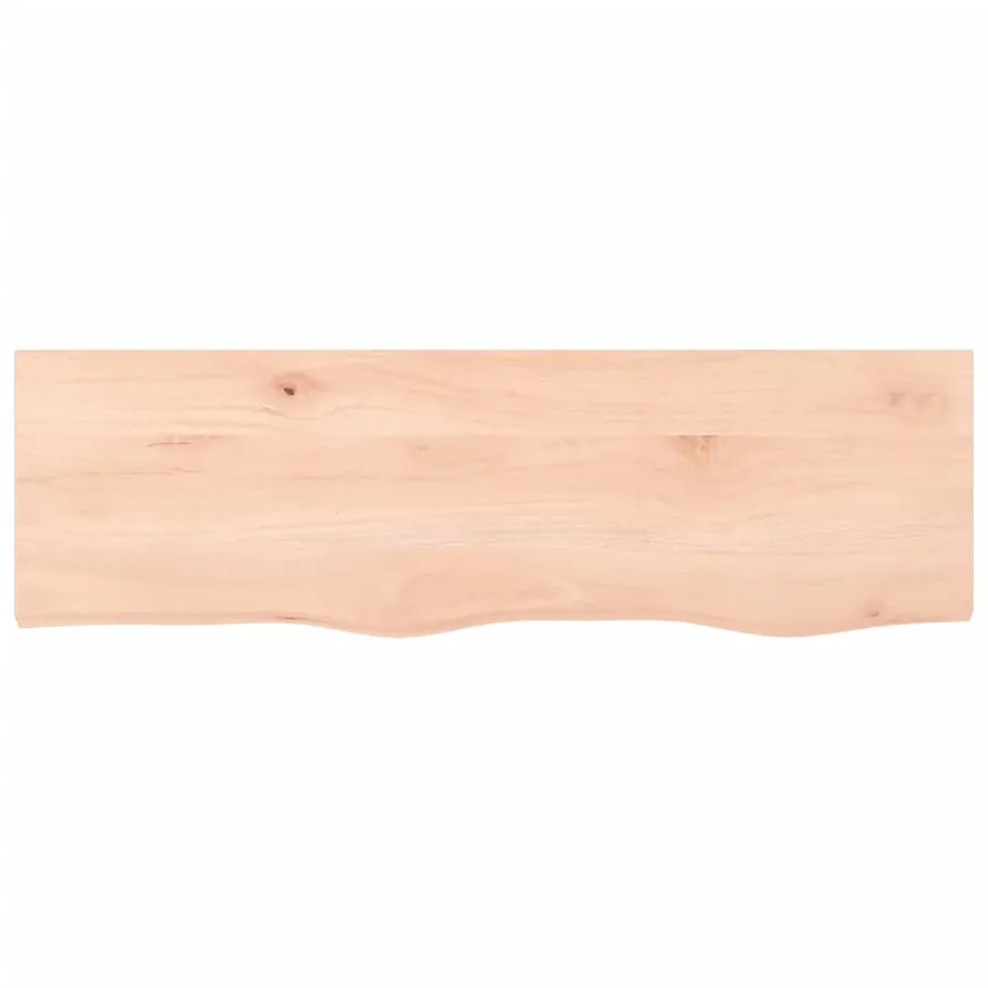 Étagère murale 100x30x(2-4) cm bois de chêne massif non traité - 4